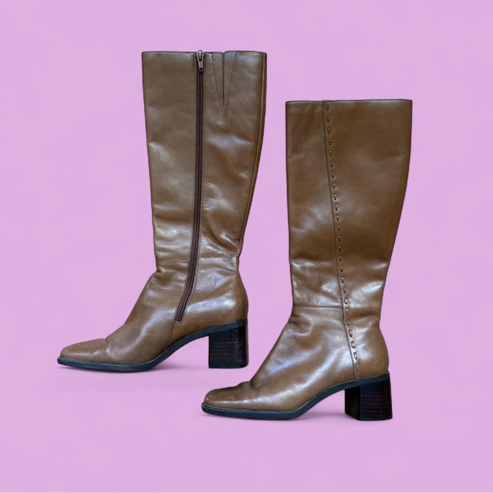 Elegant Brown Knee-High Women's Boots